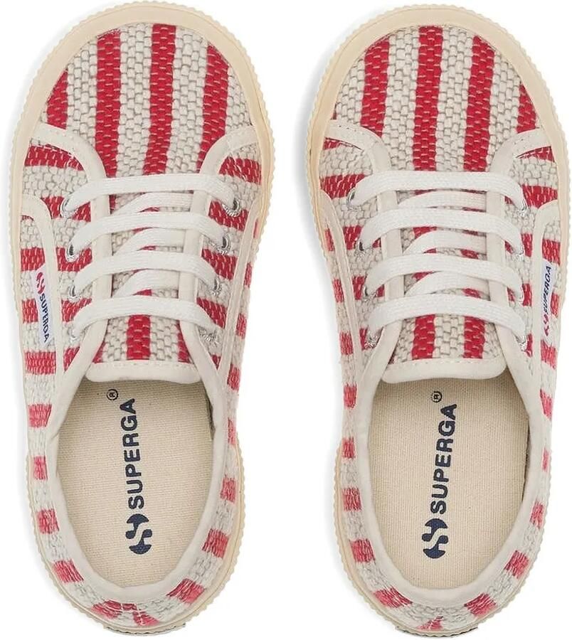 Superga Kids 2750 gestreepte sneakers Rood - Foto 2
