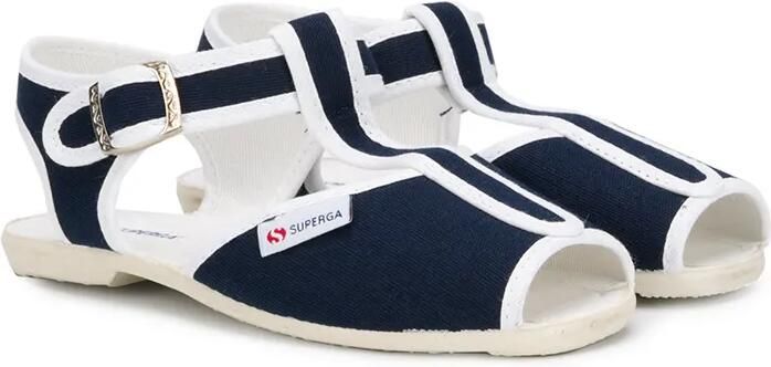 Superga Kids Sandalen met T-bandje Blauw