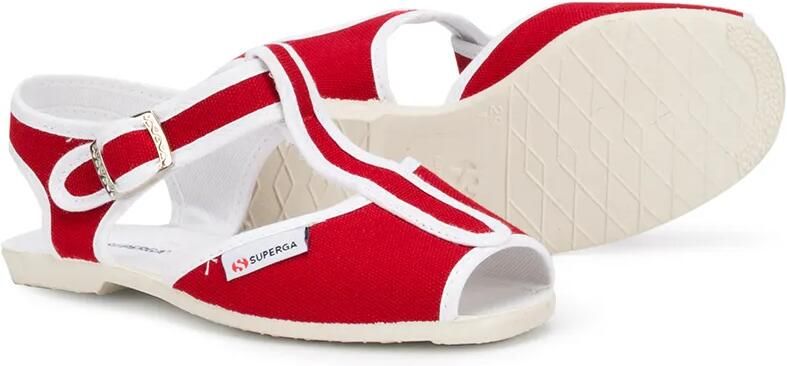 Superga Kids Sandalen met T-bandje Rood - Foto 3