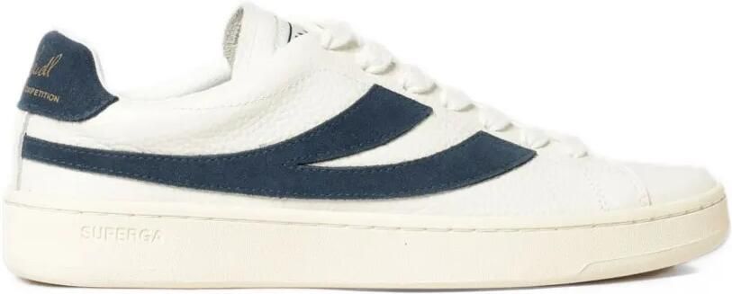 Superga Lendl logo-embossed leather sneakers Wit