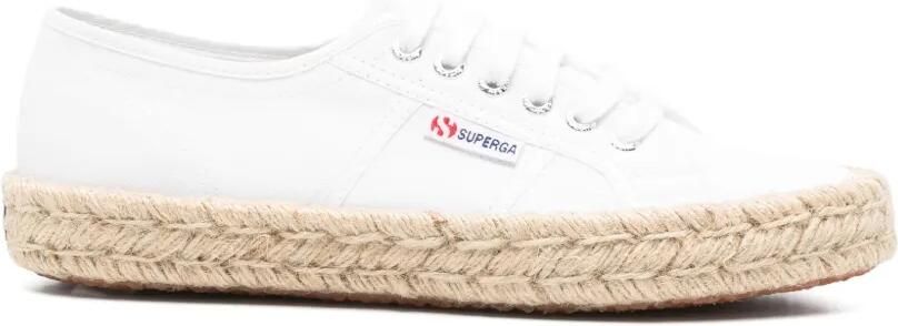 Superga Sneakers met gevlochten zool Wit