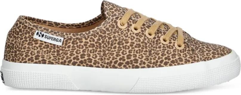 Superga Sneakers met luipaardprint Bruin