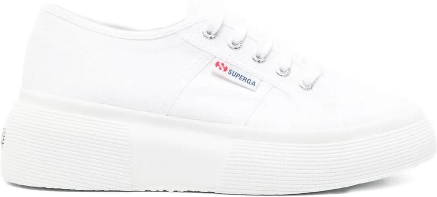 Superga Sneakers met plateauzool Wit