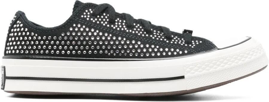 Swarovski x Converse verfraaide low-top sneakers Zwart