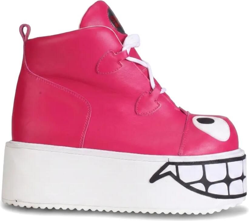 SWEAR Smiley leren laarzen Roze