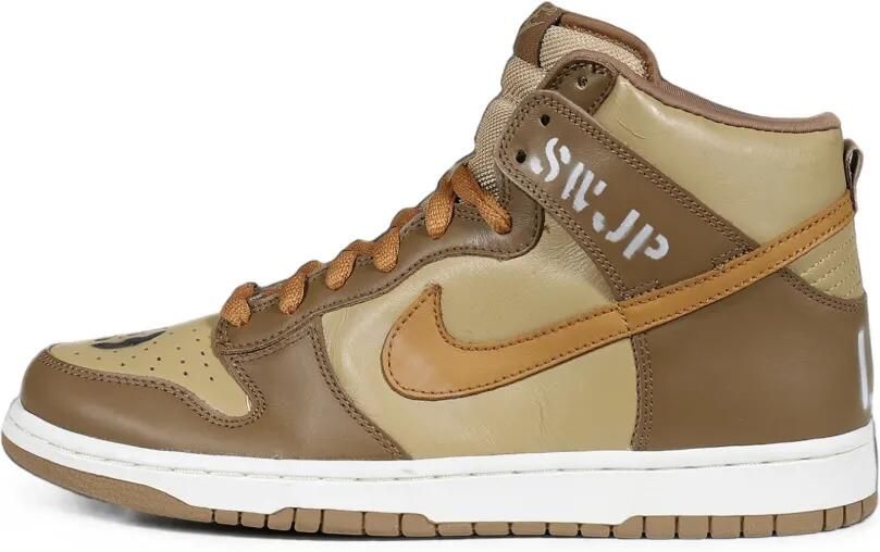 SWJP x Nike Dunk High sneakers met stencil-print Bruin - Foto 5