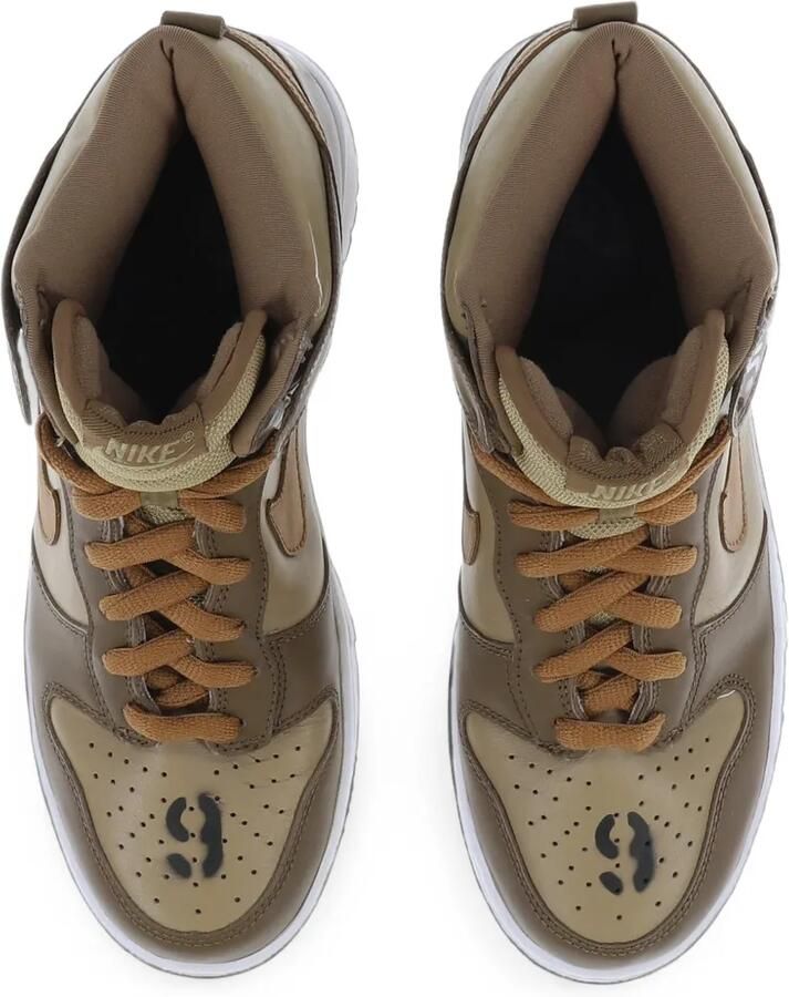 SWJP x Nike Dunk High sneakers met stencil-print Bruin - Foto 2