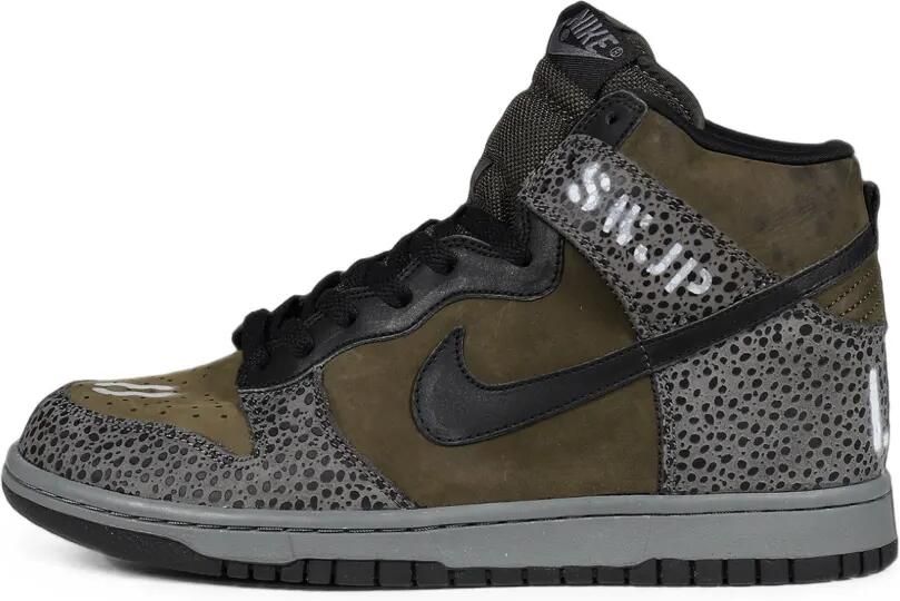 SWJP x Nike Dunk High sneakers met stencil-print Groen - Foto 5