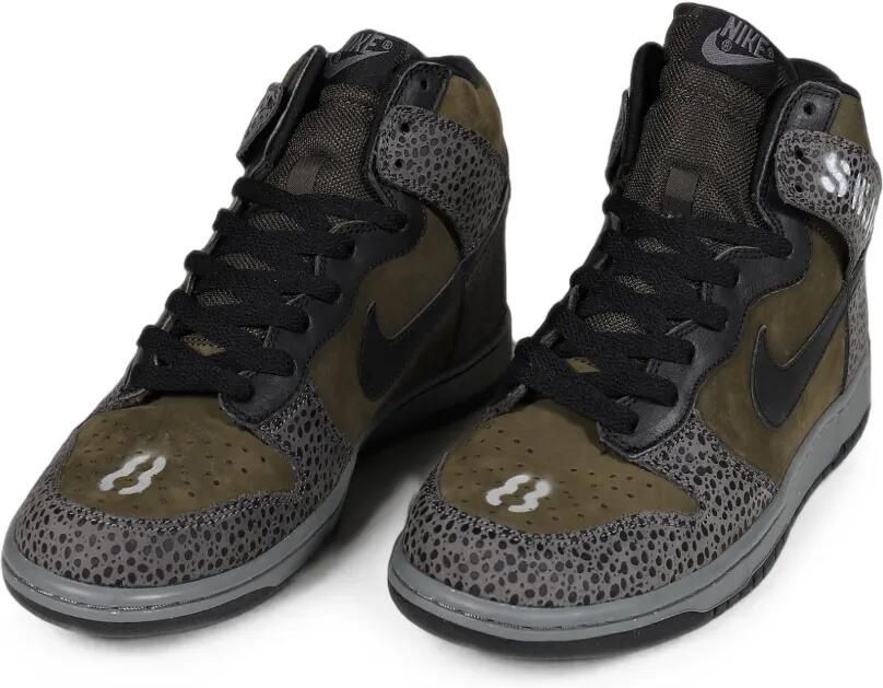 SWJP x Nike Dunk High sneakers met stencil-print Groen - Foto 4