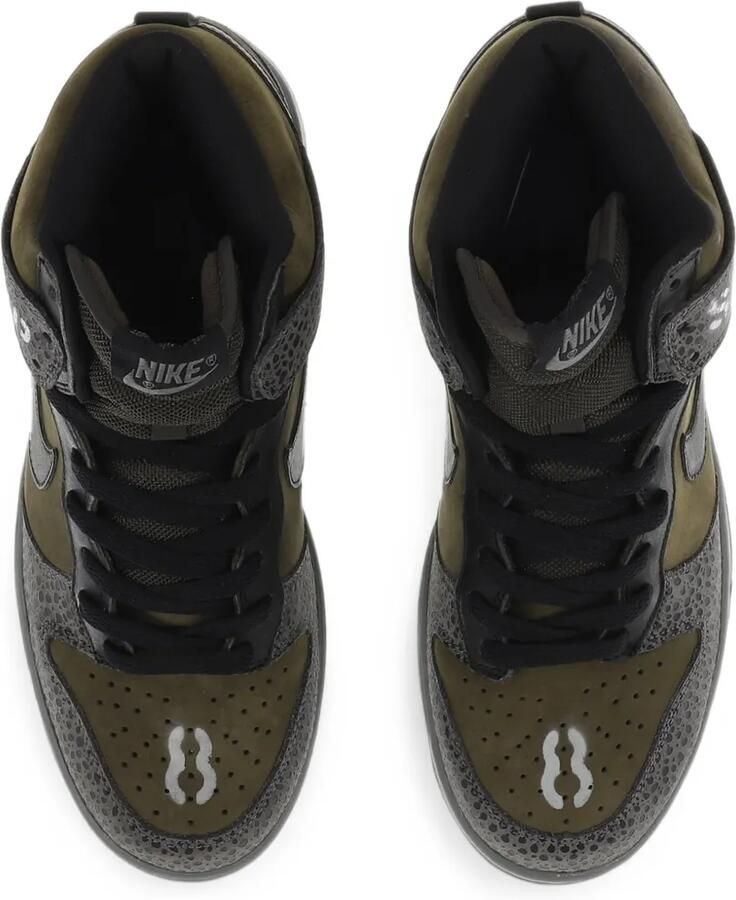 SWJP x Nike Dunk High sneakers met stencil-print Groen - Foto 2