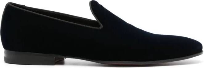 Tagliatore Fluwelen loafers Blauw