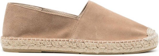 Tagliatore Julio leren espadrilles Bruin