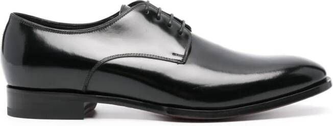 Tagliatore Lakleren Oxford schoenen met vlakken Zwart