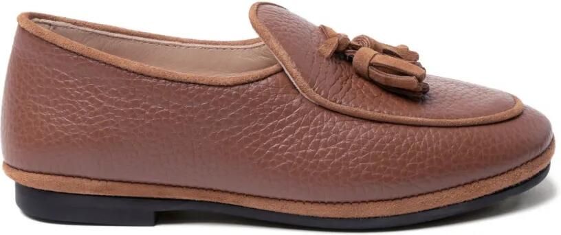 Tales of Two Zayan leren loafers met kwastjes Bruin