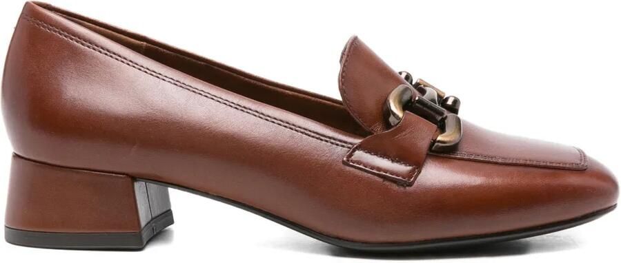 TAMARIS 5 mm 3Trotteurs loafers met blokhak en kettingdetail Bruin