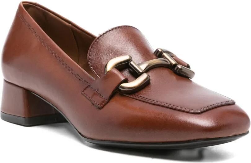 TAMARIS 5 mm 3Trotteurs loafers met blokhak en kettingdetail Bruin - Foto 2