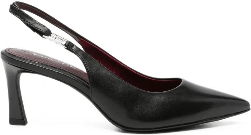 TAMARIS 80 mm slingback pumps met puntige neus Zwart