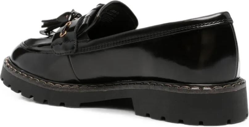 TAMARIS Leren loafers met kwastje Bruin - Foto 2