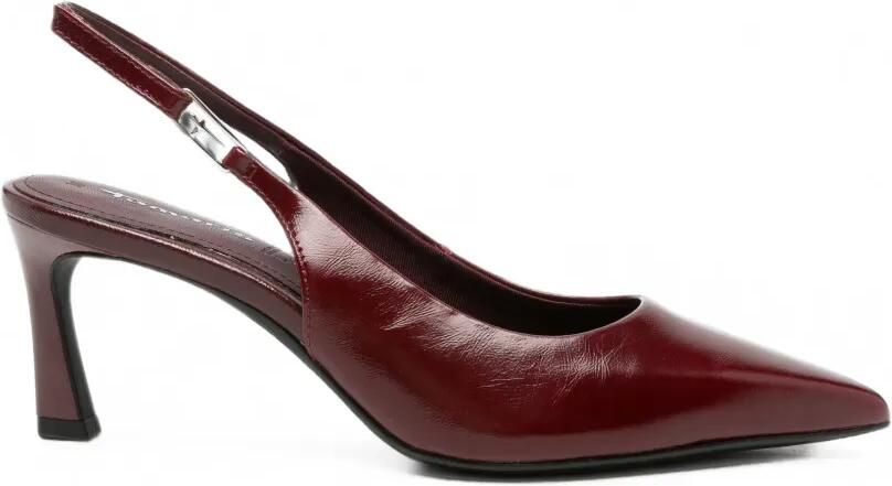 TAMARIS Leren slingback pumps Rood
