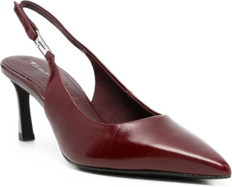 TAMARIS Leren slingback pumps Rood - Foto 2
