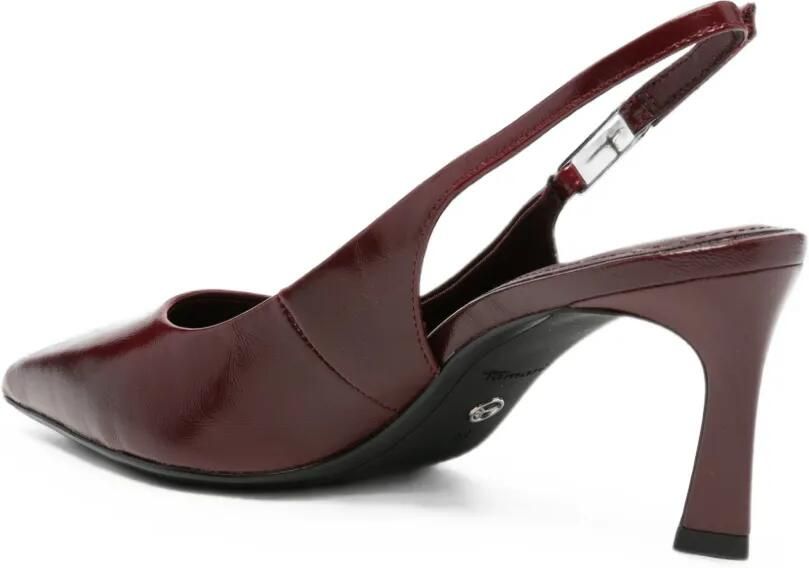 TAMARIS Leren slingback pumps Rood - Foto 3