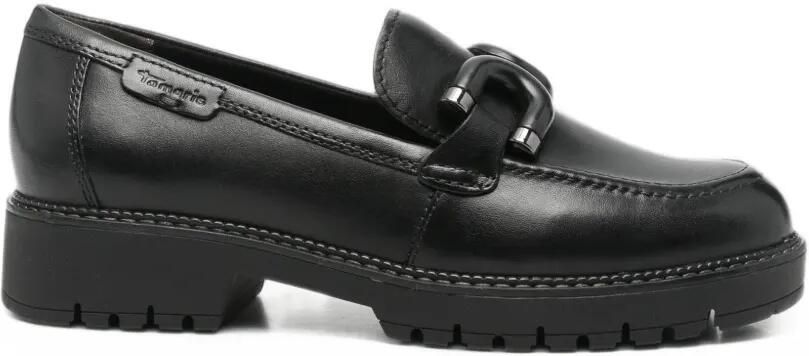 TAMARIS Loafers met chunky zool en gespdetail Zwart
