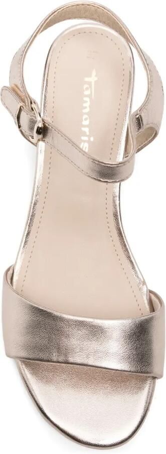 TAMARIS Metallic sandalen met blokhak Roze - Foto 4