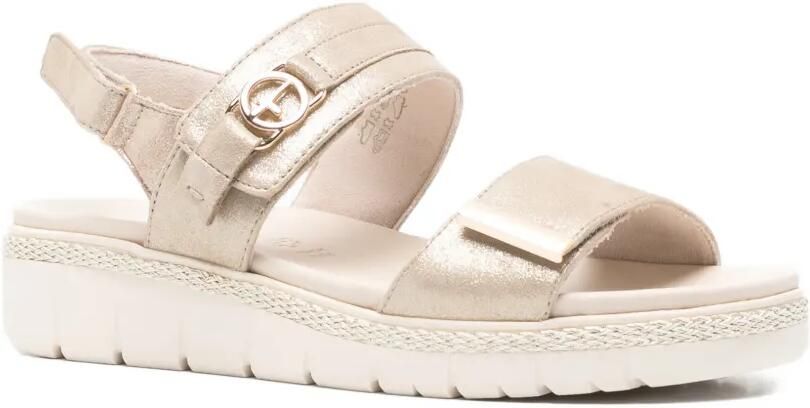 TAMARIS Sandalen met metallic-effect Beige - Foto 3