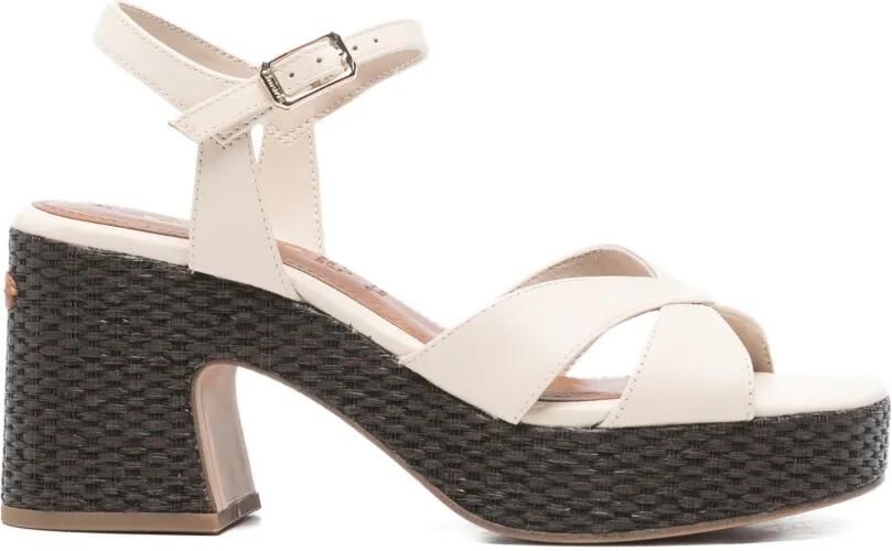 TAMARIS Sandalen met plateauzool Beige
