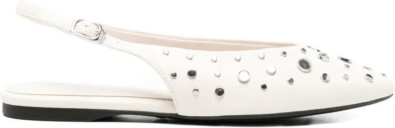 TAMARIS Slingback pumps met studs Beige