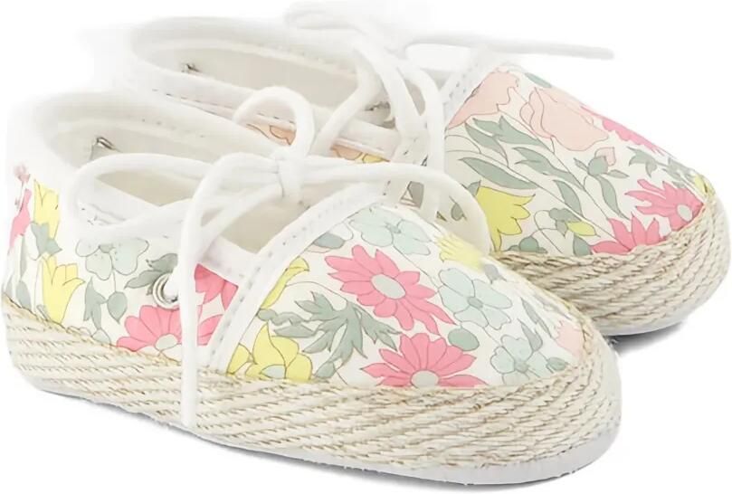 Tartine Et Chocolat Ballerina's met bloe print Beige