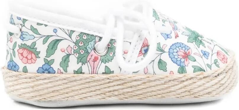 Tartine Et Chocolat Ballerina's met bloe print Wit