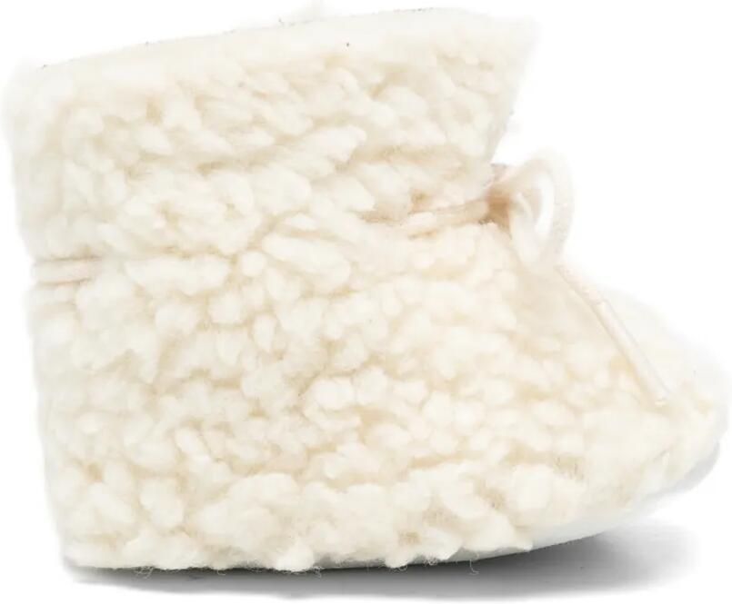 Tartine Et Chocolat shearling-effect wool crib shoes Beige