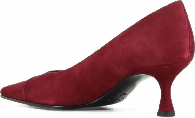 Tassinari Décolleté Bianca pointed-toe suede pumps Rood - Foto 3