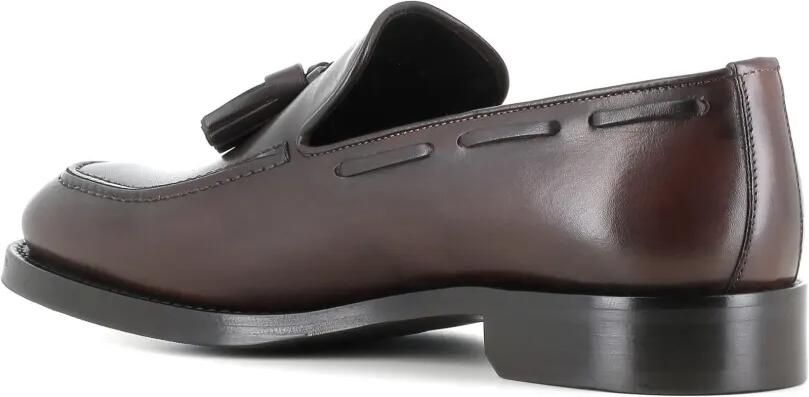 Tassinari Leren loafers met kwastje Bruin