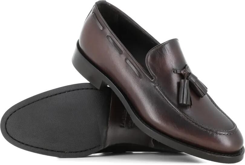 Tassinari Leren loafers met kwastje Bruin - Foto 2