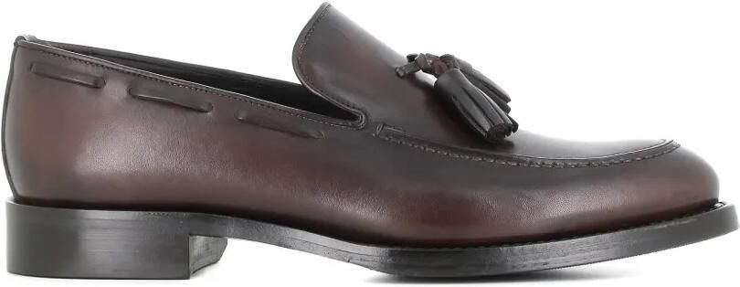 Tassinari Leren loafers met kwastje Bruin