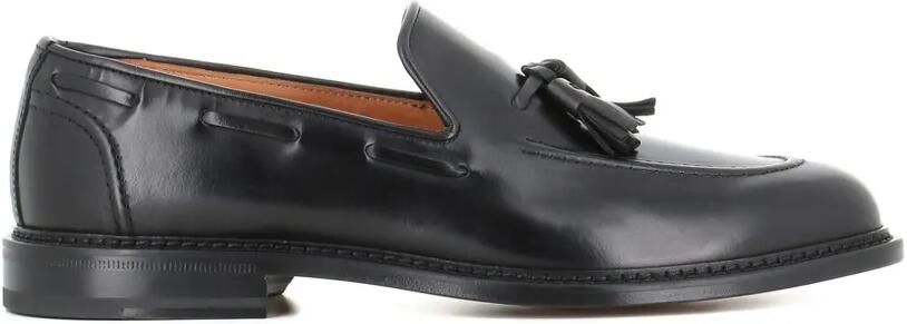 Tassinari Leren loafers met kwastje Zwart