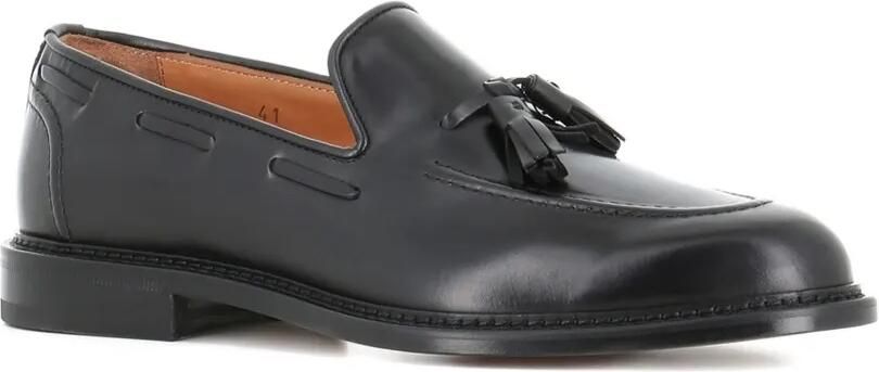 Tassinari Leren loafers met kwastje Zwart - Foto 4