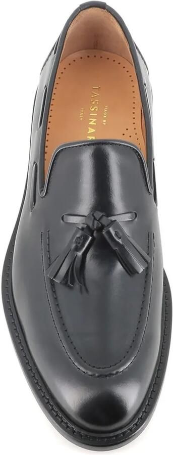 Tassinari Leren loafers met kwastje Zwart - Foto 3