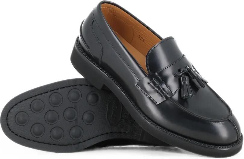 Tassinari Leren loafers met kwastjes Zwart - Foto 2
