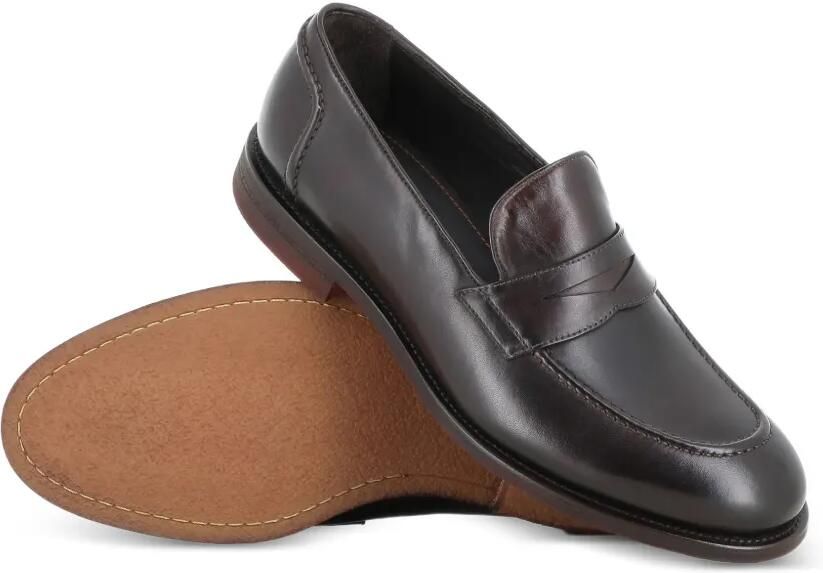 Tassinari Leren penny loafers Bruin - Foto 2