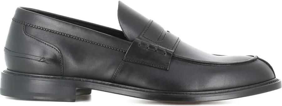 Tassinari Leren penny loafers Zwart