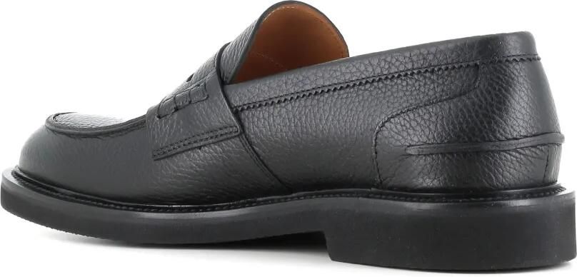Tassinari Loafers van leer met kiezelstructuur Zwart - Foto 3