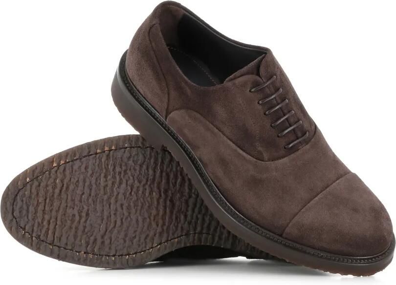 Tassinari Suède Oxford schoenen met kapneus Bruin - Foto 3