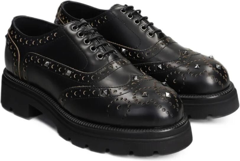 The Antipode Charles brogue schoenen met studs Zwart - Foto 3