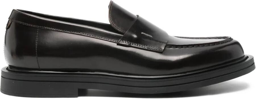 The Antipode Leren penny loafers Zwart
