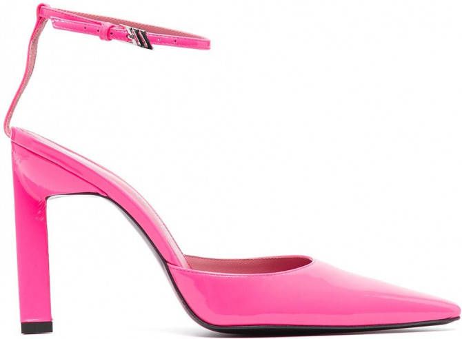 The Attico Amber pumps met enkelbandje Roze