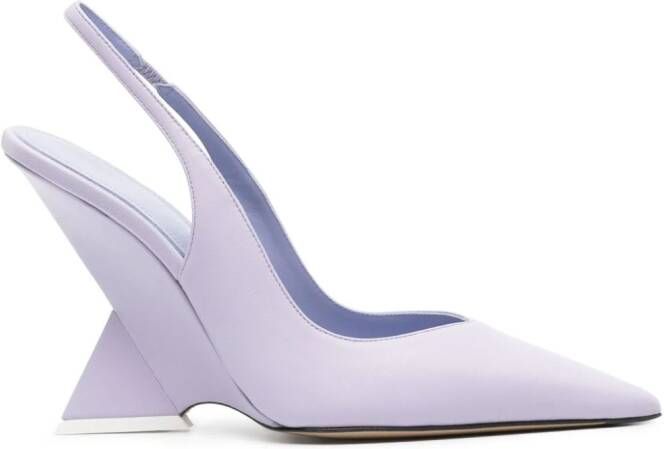 The Attico Cheope 105mm slingback pumps Paars