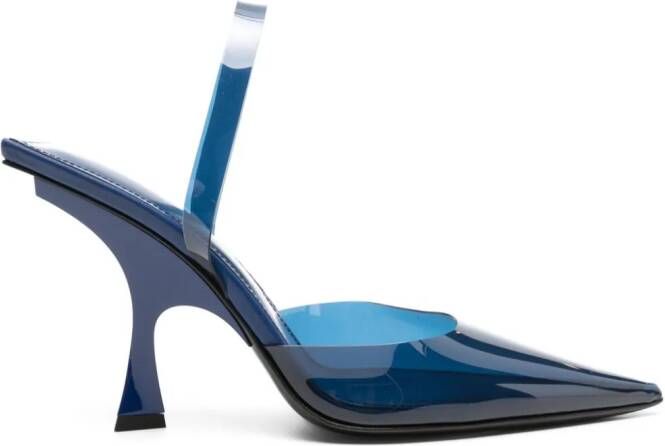 The Attico Ester 95mm slingback pumps Blauw
